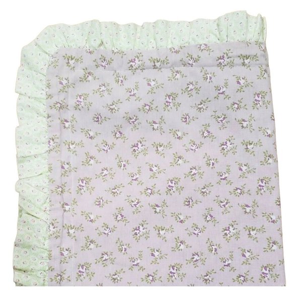 Laura Ashley Other - Vintage Laura Ashley Calico Floral Print King Cotton Pillow Sham Light Purple